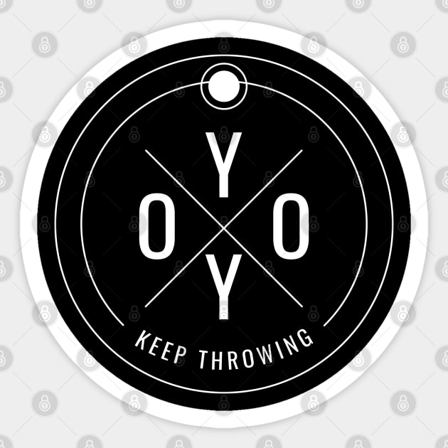 Yoyo Keep Throwing Sticker by yoyomonsterph